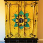 Beautiful Hand Painted Mexican Cabinet by VagabondStudioSW on Etsy .