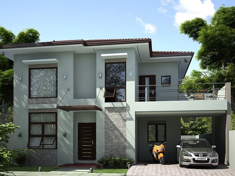 2 Storey Simple Modern House - 2020 Ide