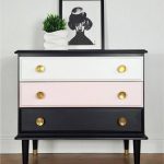 SOLD SOLD Small black chest of drawers, painted chest of drawers .