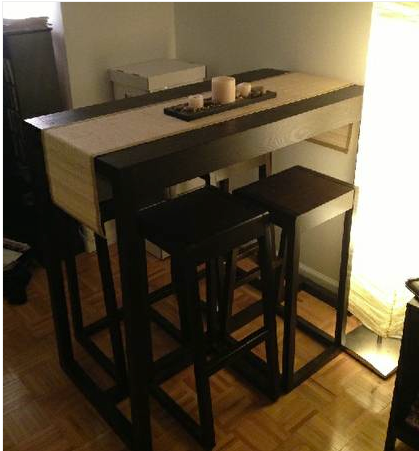 small kitchen table with stools | Small kitchen tables, Home decor .