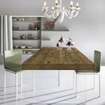 Unique Dining Table Mixing Glass and Solid Wood Furniture Design .