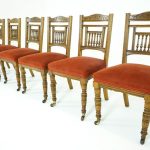 Antique Dining Chairs | Oak Dining Chairs | Victorian, 1890 | B7