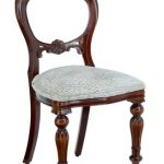 Antique Victorian Style Mahogany Balloon Back Dining Chairs, Set .
