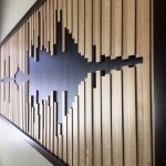 This amazing sound wave art creates a beautiful abstract design .