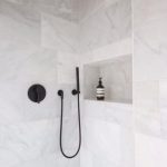 Image result for black tapware bathroom | Bathroom tile designs .