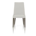 Shop Dining Chairs With Sleek Wooden Legs Set of 2 White and Brown .