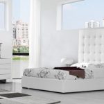 Modern White high Gloss Bedroom Furniture With King Size Bed .
