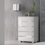 Dream, 5 Drawer Chest of Drawers in White High Gloss - See more at .