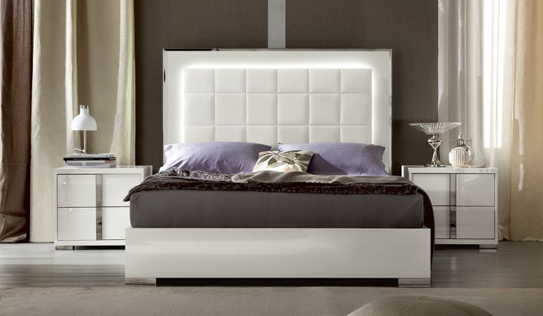Contemporary white high gloss italian bedroom furniture | Modern .