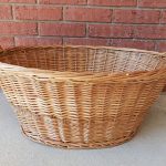 Oval Wicker Laundry Basket | Large Oval Wicker Laundry/Apple .