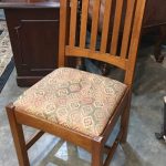 Stickley Dining Chair with Red & Green Upholstered Seats | Invio .