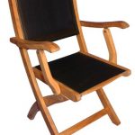 Amazon.com: Teak Folding Chair with arms Sling Seat - PAIR: Garden .