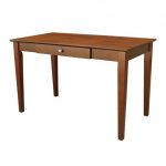 Solid Wood Writing Desk With Drawer Brown - International Concepts .