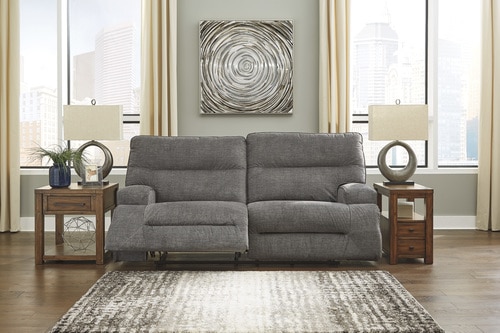 Coombs Charcoal 2 Seat Reclining Sofa (4530281) | Ashl
