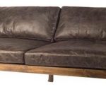 Darick 3 Seater 95" Leather Sofa - Industrial - Sofas - by Rustic Ed