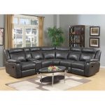 Lindell 6-piece Top Grain Leather Reclining Section