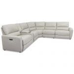 Furniture Danvors 6-Pc. Leather Sectional Sofa with 2 Power .