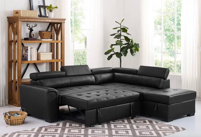 Adjustable Sectional Sofas With Queen Bed