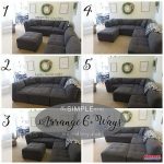 Costco 6 piece affordable sectional couch - arrange multiple ways .