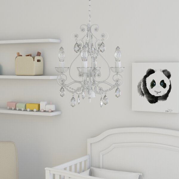 Three Posts™ Baby & Kids Aldora 4-Light Candle Style Chandelier .