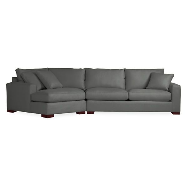 Metro Sofas with Angled Chaise | Modern furniture living room .