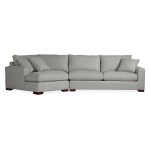 Metro Sofas with Angled Chaise | Modern furniture living room .