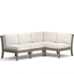 Chatham Armless Outdoor Sectional Set, Gray | Pottery Ba