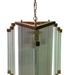 Luxe Brass And Glass Tubes Prism French Art Deco Chandelier – Le .