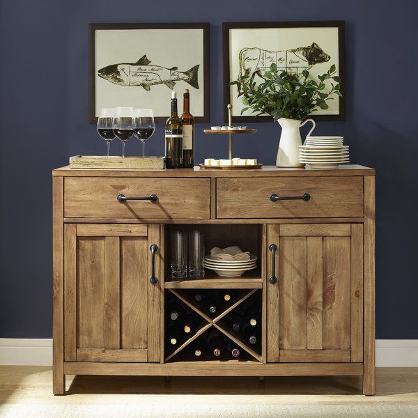 Avenal 52" Wide 2 Drawer Sideboard | Dining room buffet, Dining .