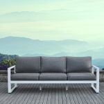 Real Flame Baltic Patio Sofa with Cushions & Reviews | Wayfa