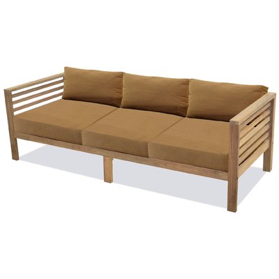 Baltic Patio Sofa with Cushions | Teak patio furniture, Outdoor .