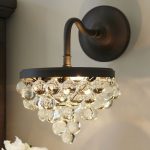 Callia Crystal Sconce | Crystal sconce, Wall sconces living room .