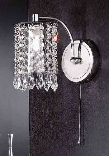 Crystal Wall Sconce Light Fixture Lamp | eBay | Wall sconce .