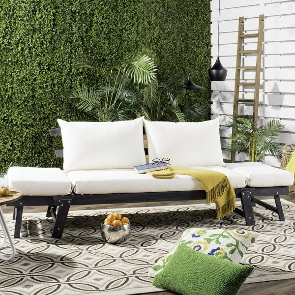 Beal Patio Daybed with Cushions | Outdoor daybed, Patio chaise .