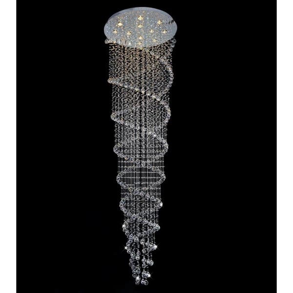 Shop Beautiful Cascading Crystal Chandelier - LARGE - Overstock .