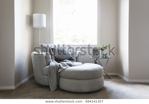 Gorgeous Bedroom Sofa Chair Throw Rug Stock Photo (Edit Now) 6941413
