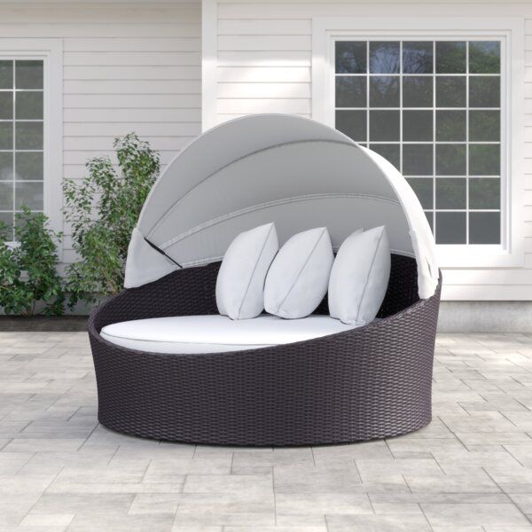 Behling Canopy Patio Daybeds With Cushions