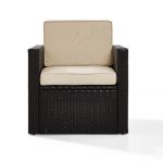 Belton Outdoor Wicker Deep Seating Patio Chair with Cushions .