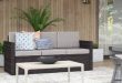 Mercury Row® Belton Patio Sofa with Cushions & Reviews | Wayfa