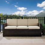 Amazing Sales: Mercury Row Belton Patio Sofa with Cushions .