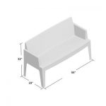 Mercury Row Bence Plastic Outdoor Garden Bench Color: (With images .