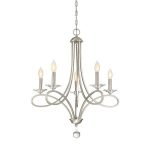 Elise 5-Light Candle-Style Chandelier | Luminaires salle a manger .