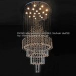 Made in China Big Crystal Chandelier LED Pendant Lamp Used Hotel .