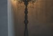 Standing chandelier floor lamp to decorate your modern room .