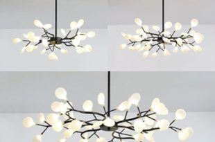Metal Twig Pendant Light 30/45/54 Heads Contemporary Chandelier in .