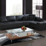 Franco Collection Modern Sectional Sofa - Black TOS-LF-1007-BLACK-