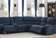 603370PP 6 pc Latitude run dundee navy blue chenille sectional .