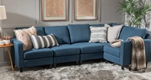Amazon.com: Christopher Knight Home Zahra Fabric Sectional Couch .