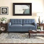 Amazon.com: Dorel Living Zakari, Blue Sofa: Furniture & Dec