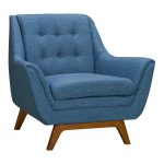 Armen Living Janson Blue Fabric Sofa Chair-LCJO1BLUE - The Home Dep